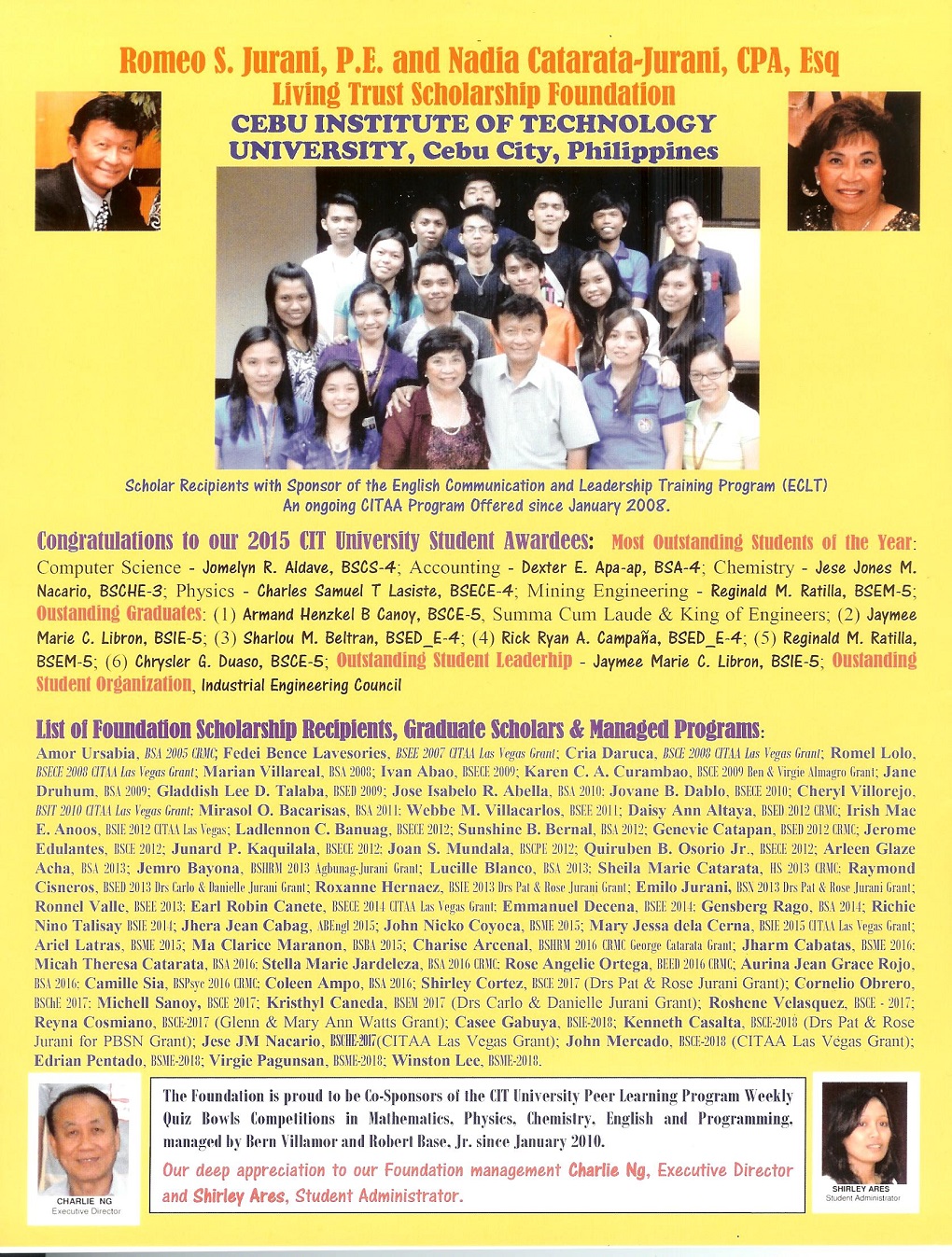 jurani catarata scholarship foundation